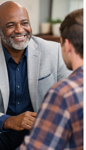 One-on-one counseling session